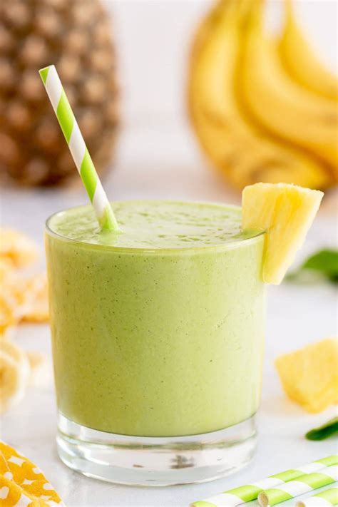 Pineapple Green Smoothie Made To Be A Momma