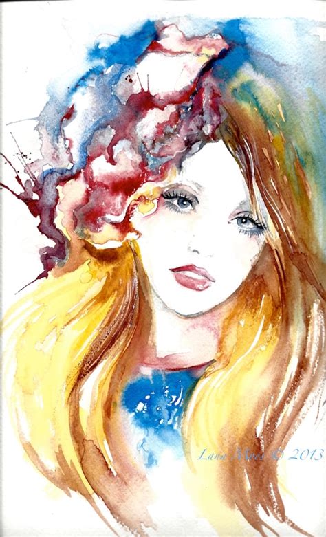 Items Similar To Original Watercolor Painting Woman Fashion