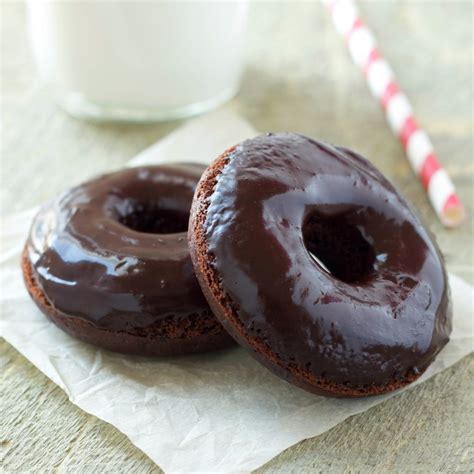 Healthier Double Chocolate Baked Donuts The Busy Baker