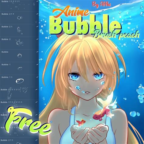 Procreate grain brushes are pretty much exactly what they sound like: Free anime bubble brushset(for Procreate 5)! | Free ...