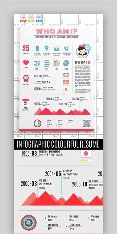 30 Best Infographic Resume Cv Templates Creative