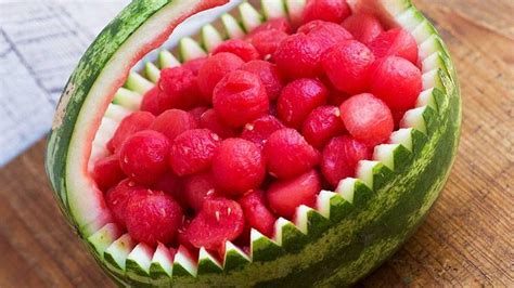 Margarita Soaked Watermelon In A Watermelon Basket Recipe