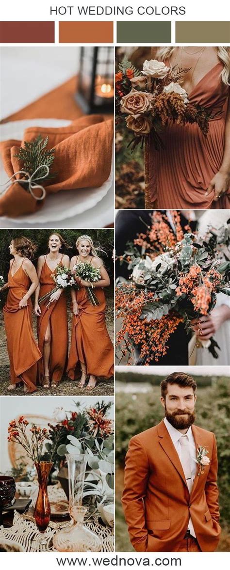 Burnt Orange Colour Inspo 1000 In 2020 Orange Wedding Decorations