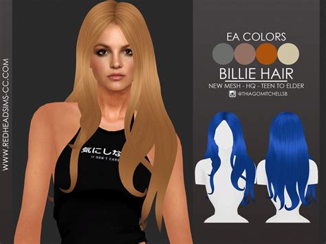 Redhead Sims Cc Hair Dallas Hair Kim Hair