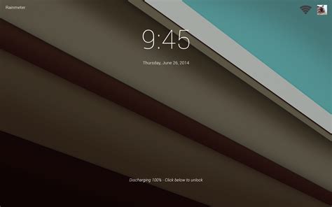 Wip Android L For Rainmeter Lock Screen By Scoobsti On Deviantart