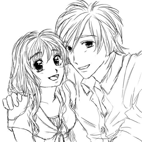 Anime Couple Coloring Pages Manga K5 Worksheets Couple Coloring