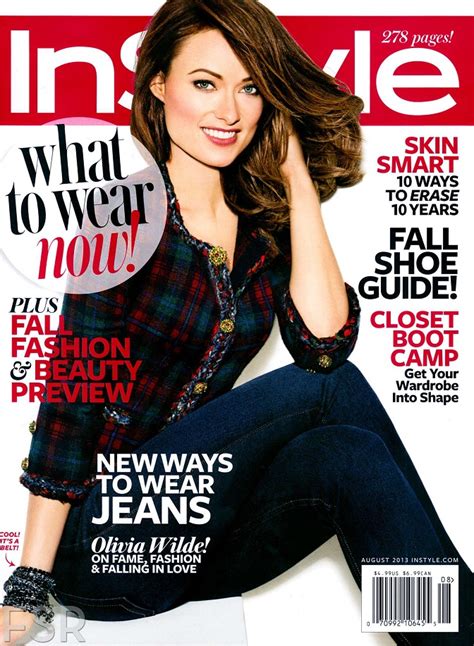 Olivia Wilde Is The Cover Girl Of Instyle Magazine August 2013