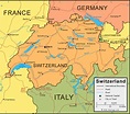 Switzerland Map and Satellite Image