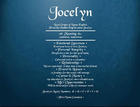 first name creations name meaning names with meaning names jocelyn