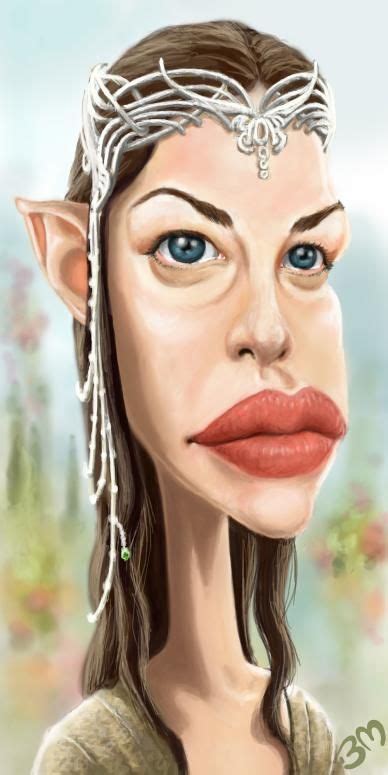 A Digital Painting Of A Woman With Blue Eyes And Elf Ears Wearing