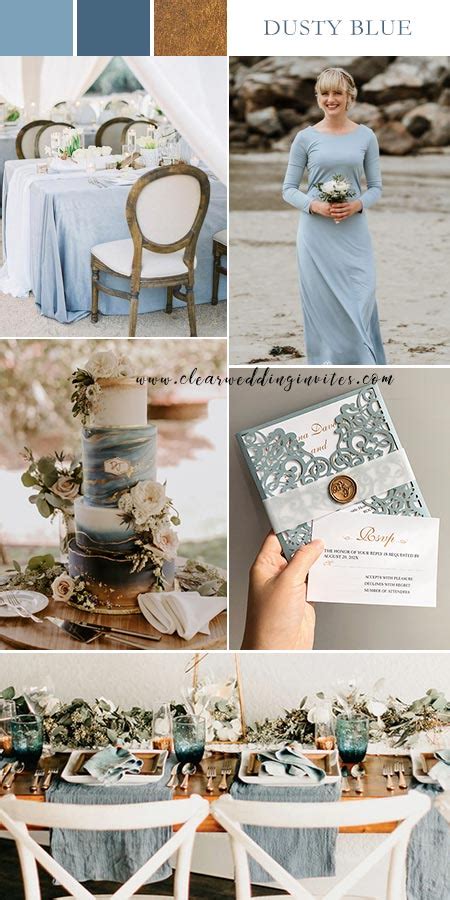 Top 8 Inspirational Dusty Blue Color Combinations For 2022 Wedding