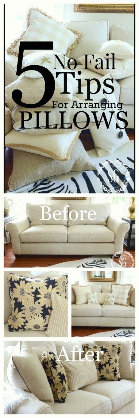 Throw pillows are a great way to switch things up and keep your living area looking updated. 5 NO-FAIL TIPS FOR ARRANGING PILLOWS - StoneGable | Pillows, Living room pillows, Pillow room