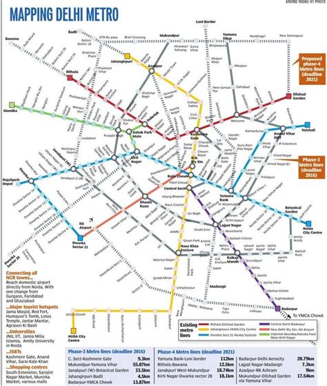 Delhi Metro Mapping Mathematics Images Planer Delhi Map India Map