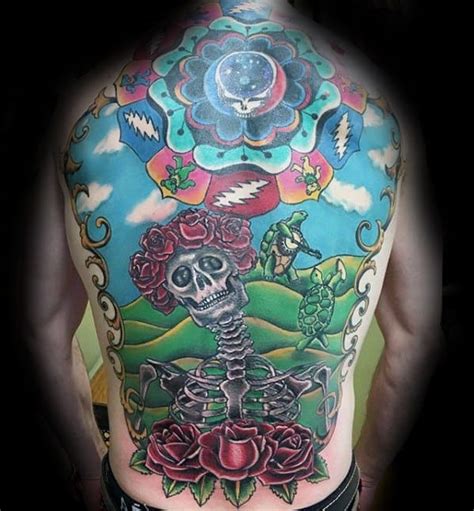 50 grateful dead tattoo designs for men rock band ink ideas