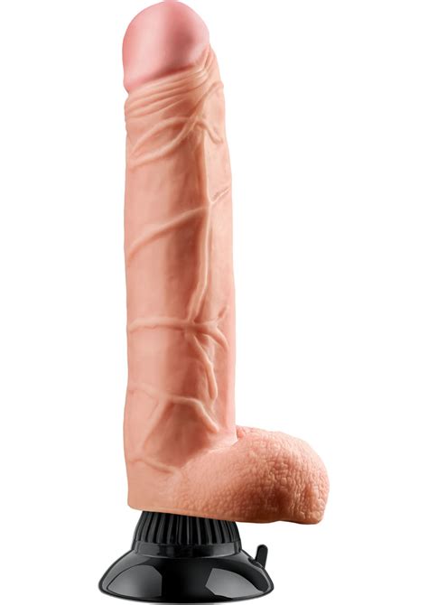 Real Feel Deluxe No 7 Wallbanger Vibrating Dildo Waterproof Flesh 9