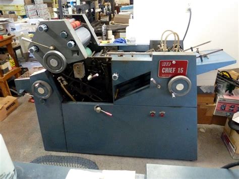 Atf Chief 15 Offset Printing Press Chain Delivery Ebay