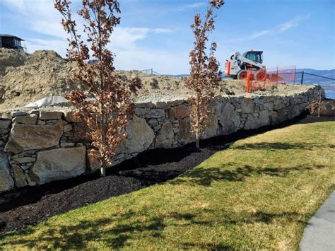 Kelowna Landscaping And Rock Wall Photo Gallery Kelstone Contracting