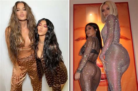 Khloe And Kourtney Kardashian Show Off Their Bare Butts In See Through