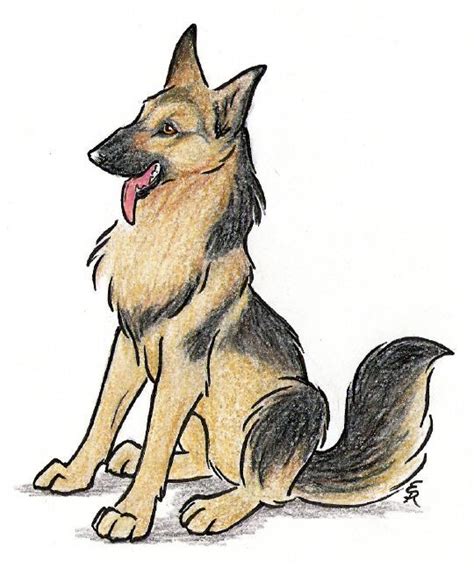 If that video was too detailed and difficult for you, here is a more simple way of drawing a german shepherd face: German Shepherd Puppy Drawing | Free download on ClipArtMag