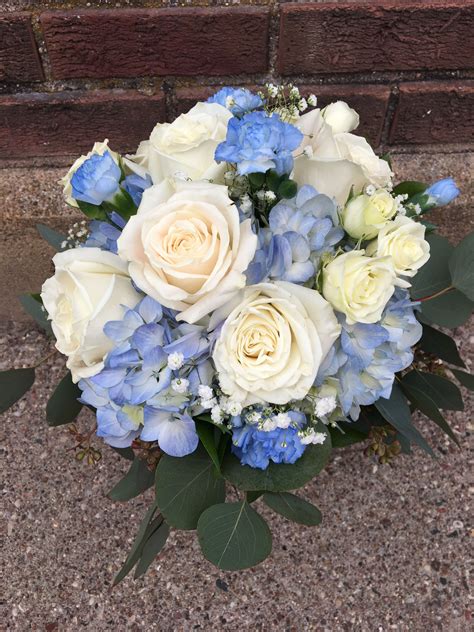 Something Blue Blue Wedding Bouquet Flower Bouquet Wedding Wedding