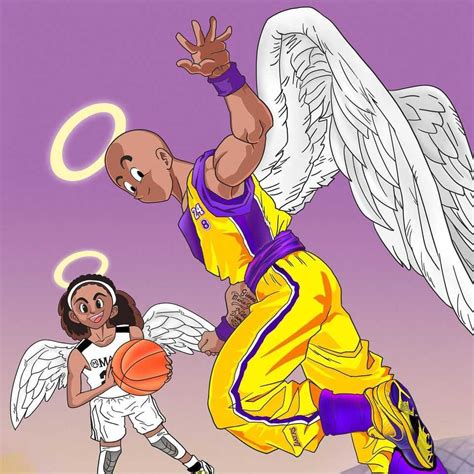 Customize and personalise your desktop, mobile phone and tablet with these free wallpapers! Kobe and Gigi Cartoon Wallpaper - KoLPaPer - Awesome Free ...