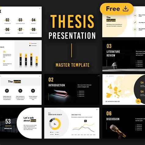 Free Thesis Presentation Powerpoint Template Aulaiestpdm Blog