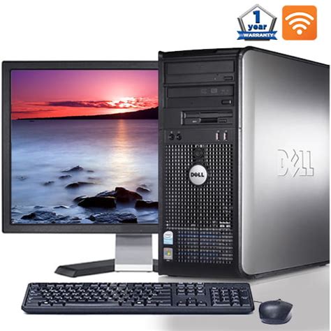 Refurbished Dell Optiplex Windows 10 Desktop Computer System With 250gb