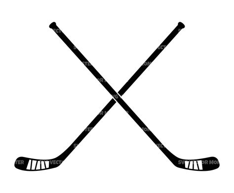 Crossed Hockey Sticks Svg Hockey Svg Hockey Logo Svg Vector Etsy In Hockey Stick