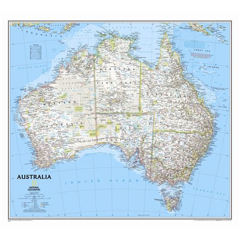 National Geographic Maps Australia Classic Wall Map Wayfair