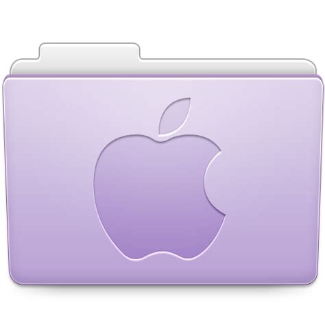 Apple Icon Aqua Pastel Folder Icons