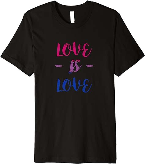 love is love bisexual pride flag premium t shirt clothing