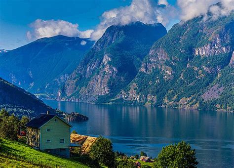 Sognefjord Norvège Un Splendide Fjord Près De Bergen