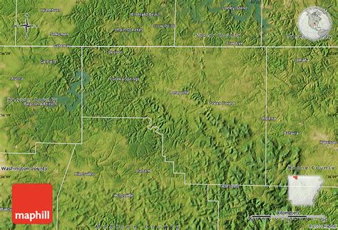 Satellite Map Of Carroll County