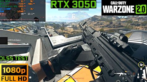 ¹⁰⁸⁰ᵖ⁶⁰ RTX 3050 Call of Duty WARZONE 2 0 Teste de desempenho com