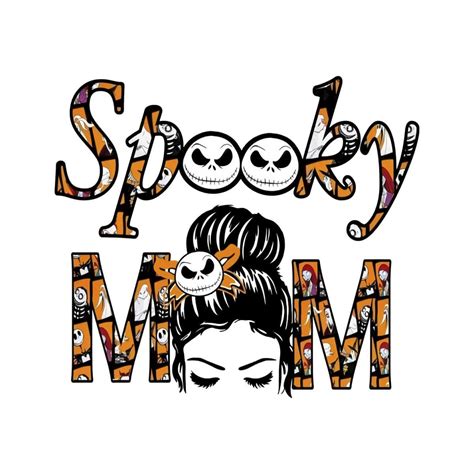 Spooky Mom Halloween Svg Happy Halloween Vector Svg Hallowe Inspire