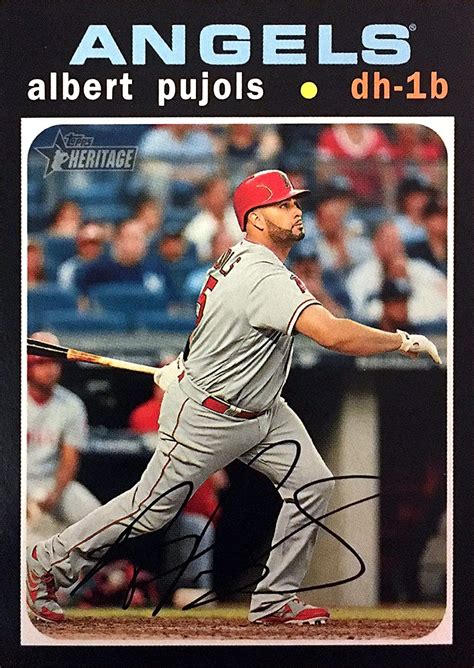 2020 Topps Heritage 78 Albert Pujols Collectibles And Fine Art