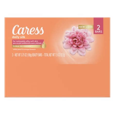 Caress Daily Silk White Peach And Silky Orange Blossom Beauty Bar Soap 2