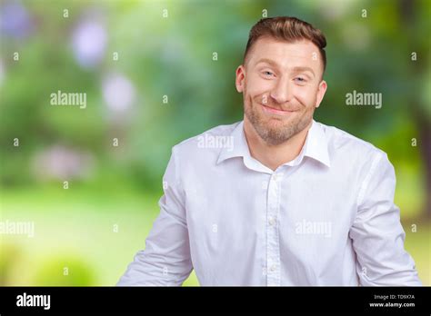 Closeup Portrait Young Funny Looking Man Stock Photo Alamy