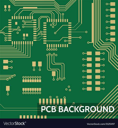 Pcb Background Royalty Free Vector Image Vectorstock