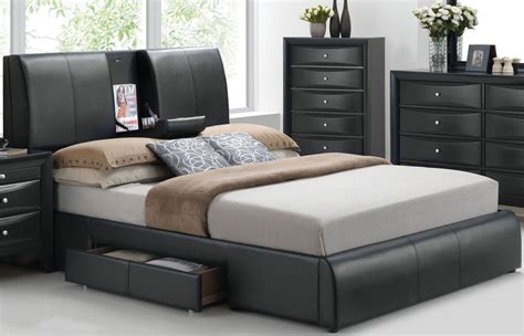 21 posts related to black queen bed set. Kofi Black Queen Upholstered Platform Storage Bed from ...