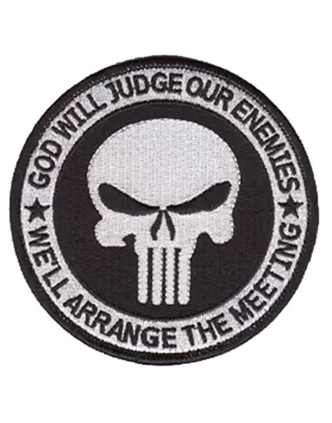 God Will Judge Our Enemies Navy Seal Us Army Morale Punisher Velcro