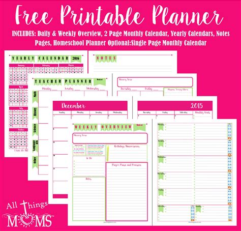 Free Online Printable Planner Printable Templates