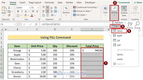 How To Use Autofill Formula In Excel 6 Effective Ways