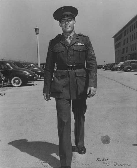 Photo John Basilone At Us Marine Corps Headquarters Washington Dc