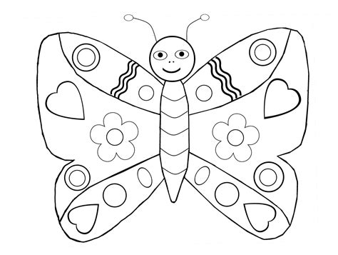 Butterfly Coloring For Kids Butterflies Kids Coloring Pages