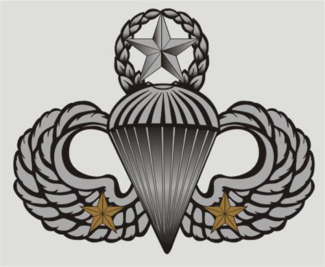 Master Wings Combat Jump 2 Star Decal 82nd Airborne Division Museum