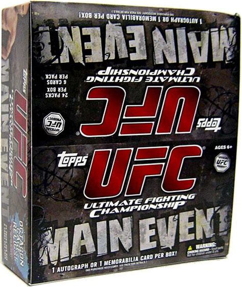 Ufc 2010 Main Event Trading Card Retail Box 24 Packs Topps Toywiz
