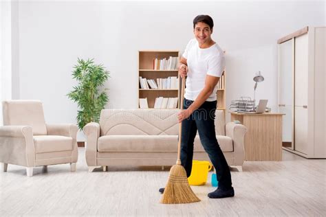 Home Broom Stock Photo Image Of Garbage Domestic Service
