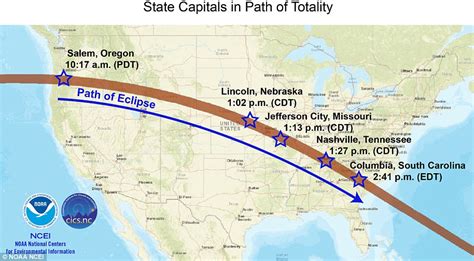 Noaa Reveals Cloudiness Map For Historic 2017 Eclipse Daily Mail Online