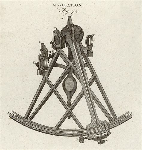 a sextant date 1797 drawing by mary evans picture library fine art america